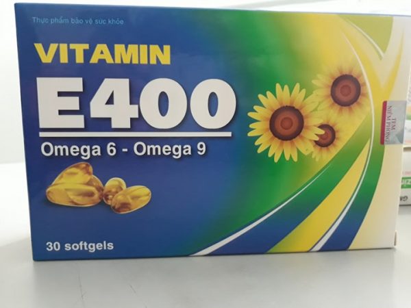 Vitamin E400 Chống lão hóa Dưỡng ẩm và làm mờ nám Ngăn ngừa nếp nhăn