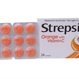 Viên ngậm Strepsils vitamin C – Điều Trị Đối với đau họng và ngứa cổ