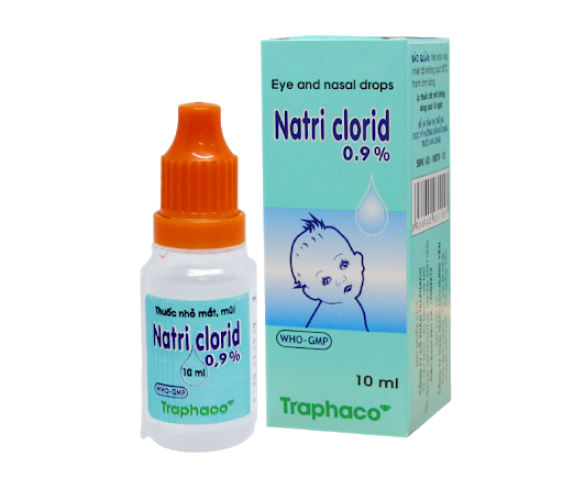 Thuốc nhỏ mắt, mũi Natri clorid 0,9%