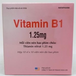 Vitamin B1 1.25mg – Trị tê phù, viêm dây thần kinh, tê thấp