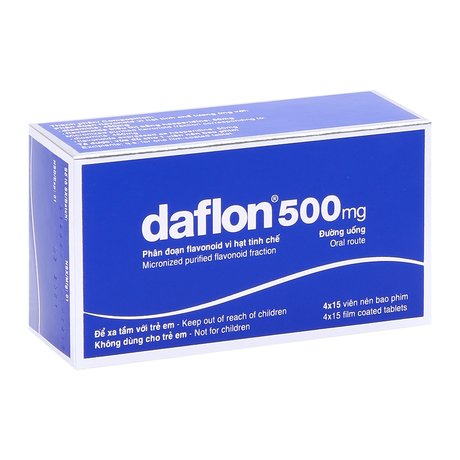 Daflon 500mg – hỗ trợ tĩnh mạch